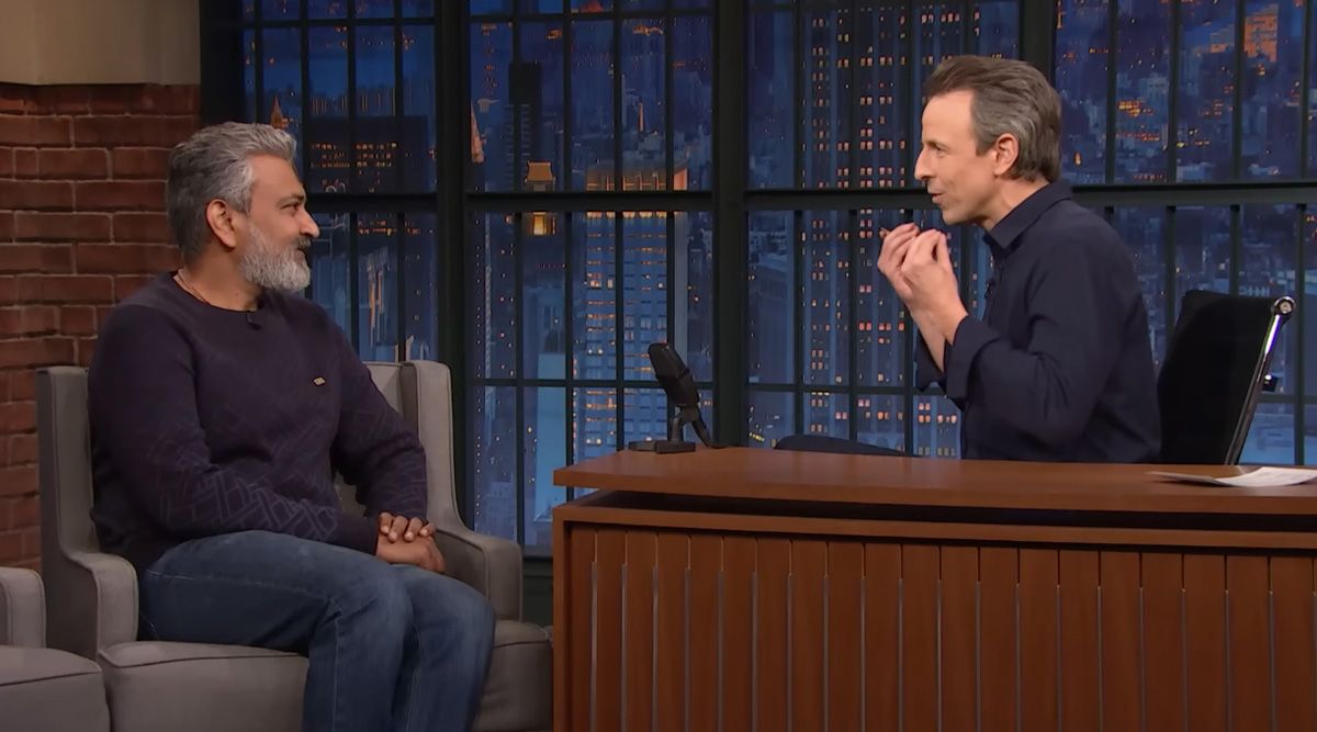 SS Rajamouli REVEALS how he believed that only their NRI friends watched RRR in the US on Seth Meyers show!
