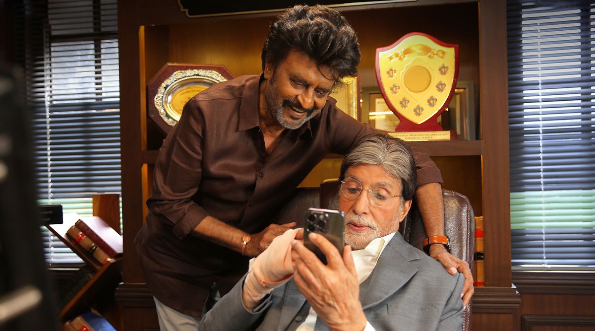 Thalaivar 170: WOW! Makers Drop A DELIGHTFUL Pic Of Rajinikanth And Amitabh Bachchan After They Wrap Up Mumbai Shoot! (View Post)