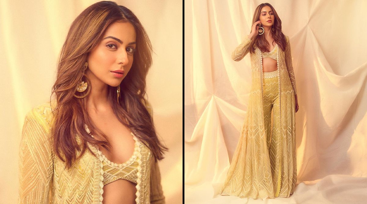 Rakul Preet Singh in lemon yellow sharara set, FLASHES HER SASSY AVATAR; Check out her pictures!