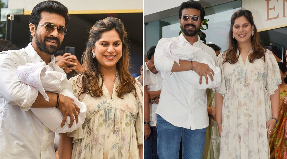 Ram Charan Becomes PROTECTIVE Dad As He Walks Out Of The Hospital With His New Born Princess And Wife Upasana (View Pics)