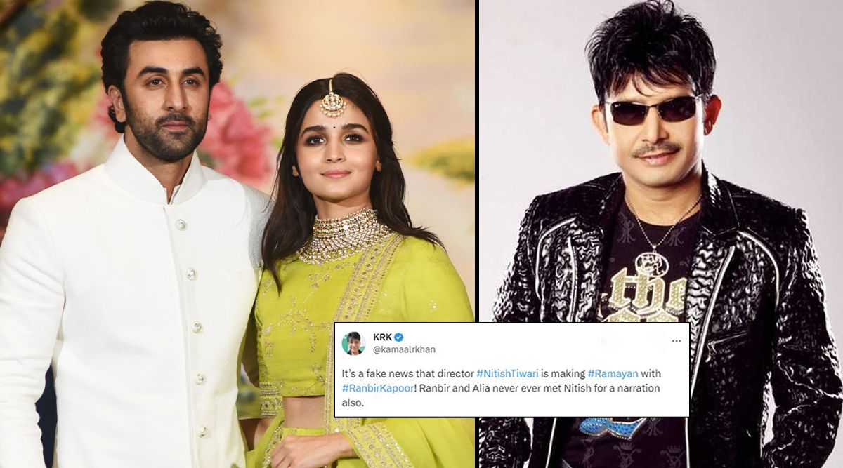 Ramayan: Ranbir Kapoor And Alia Bhatt Have NO INVOLVEMENT In Nitesh Tiwari's Film, Claims KRK! (View Tweet)