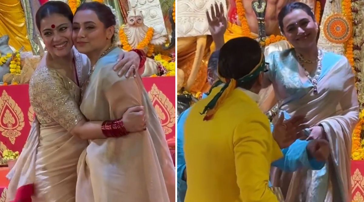 Wow! Rani Mukerji's Pujo Pandal Glam STUNS As She Matches Outfits With Kajol And Dances With Jackie Shroff! (Watch Video)