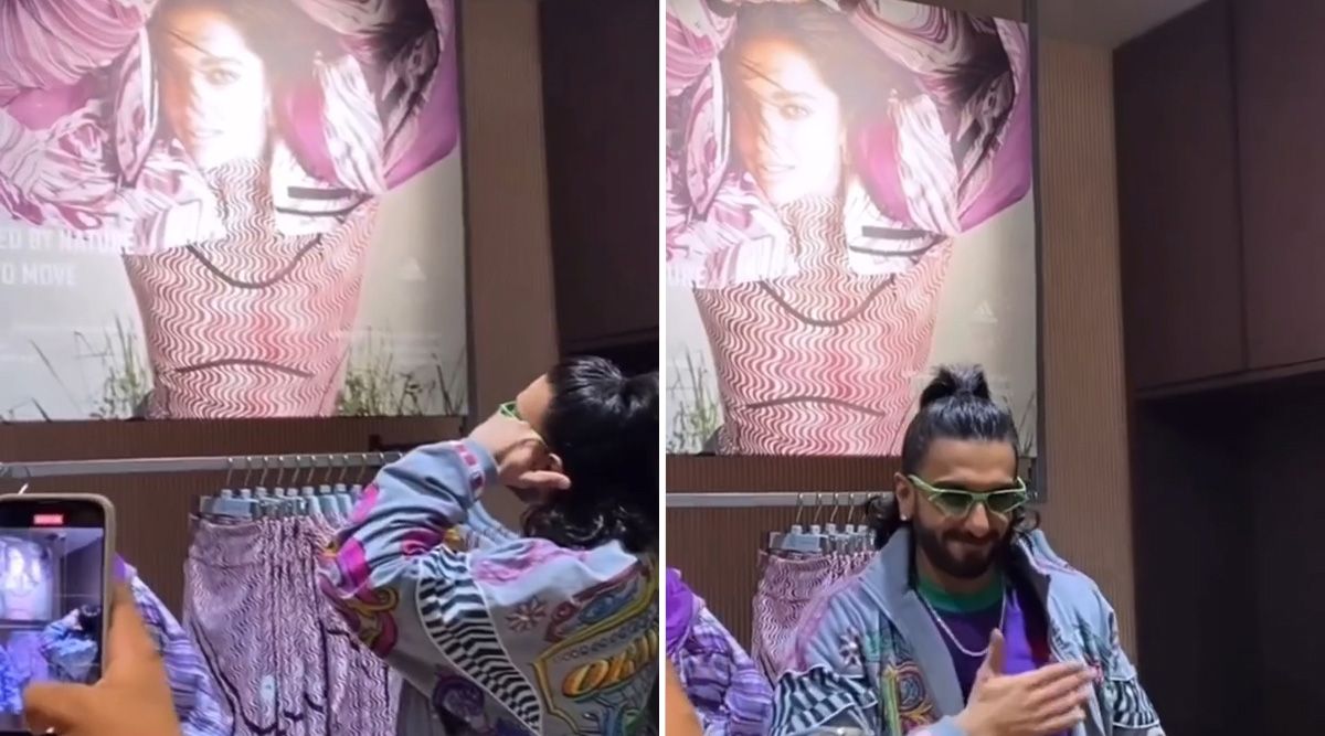 Ranveer Singh blows kisses at a Deepika Padukone advertisement; netizens react, 'So adorable' [Watch Viral Video]