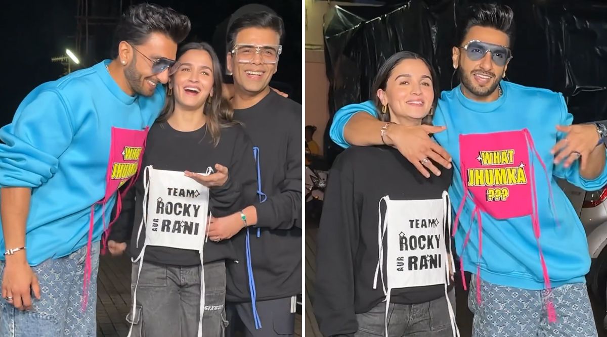 Rocky Aur Rani Kii Prem Kahaani: Ranveer Singh Pushing Alia Bhatt And Engaging In A Fun Banter With Karan Johar Is The NAUGHTIEST Thing On The Internet Today! (Watch Video)