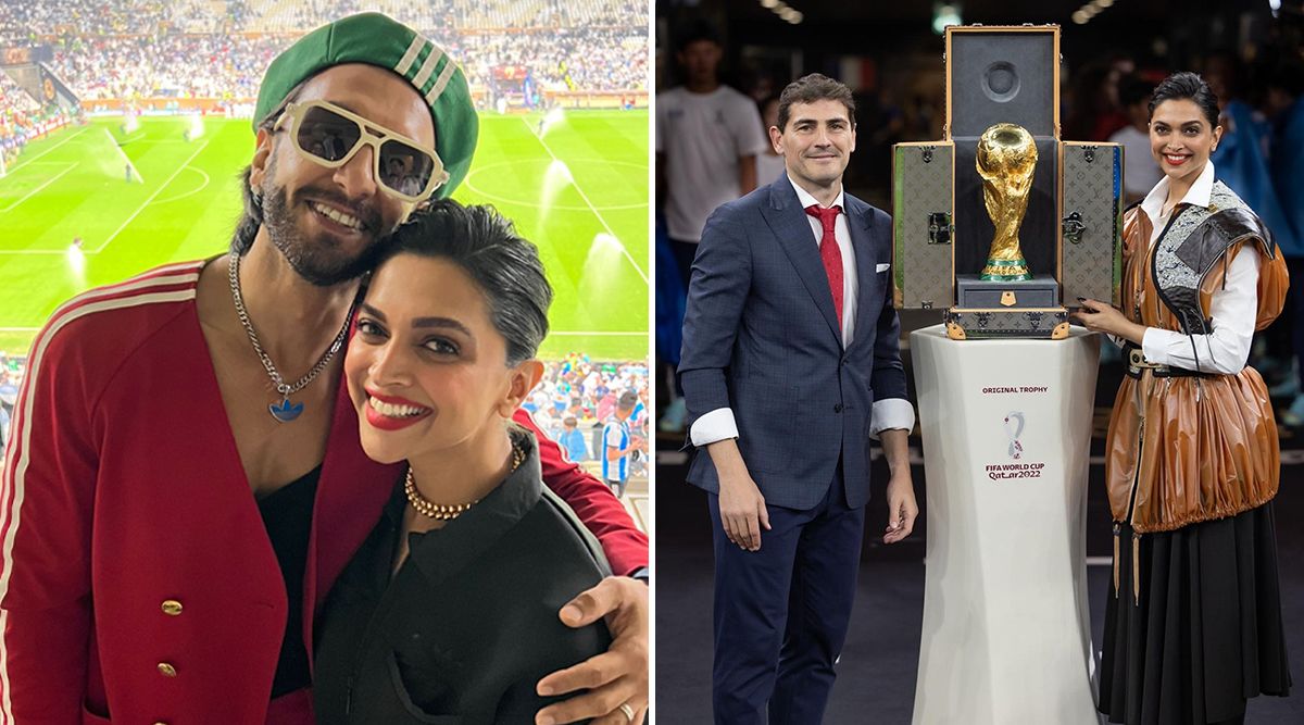 Watch THIS adorable video of Ranveer Singh and his ASLI TROPHY Deepika Padukone at the FIFA finals!