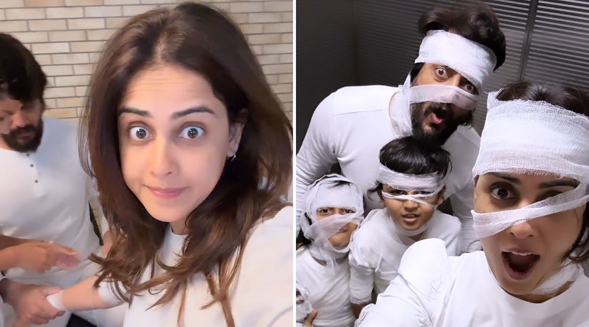 Riteish Deshmukh, Genelia Deshmukh And Kids TRANSFORM Into Mummified Marvels For Spooky 'Halloween Time' Fun! (View Pics)