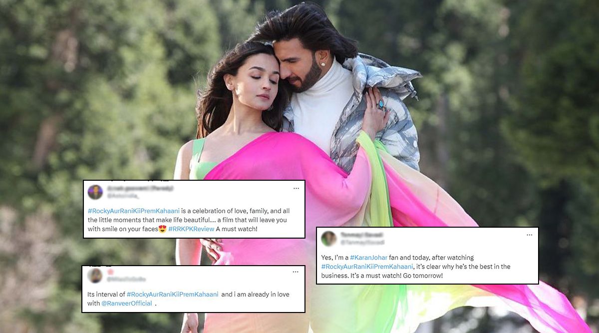 Rocky Aur Rani Kii Prem Kahaani Twitter Reactions: Ranveer Singh And Alia Bhatt’s Film MESMERIZES Netizens; Say 'K3G Of Our Time...' (View Tweets) 