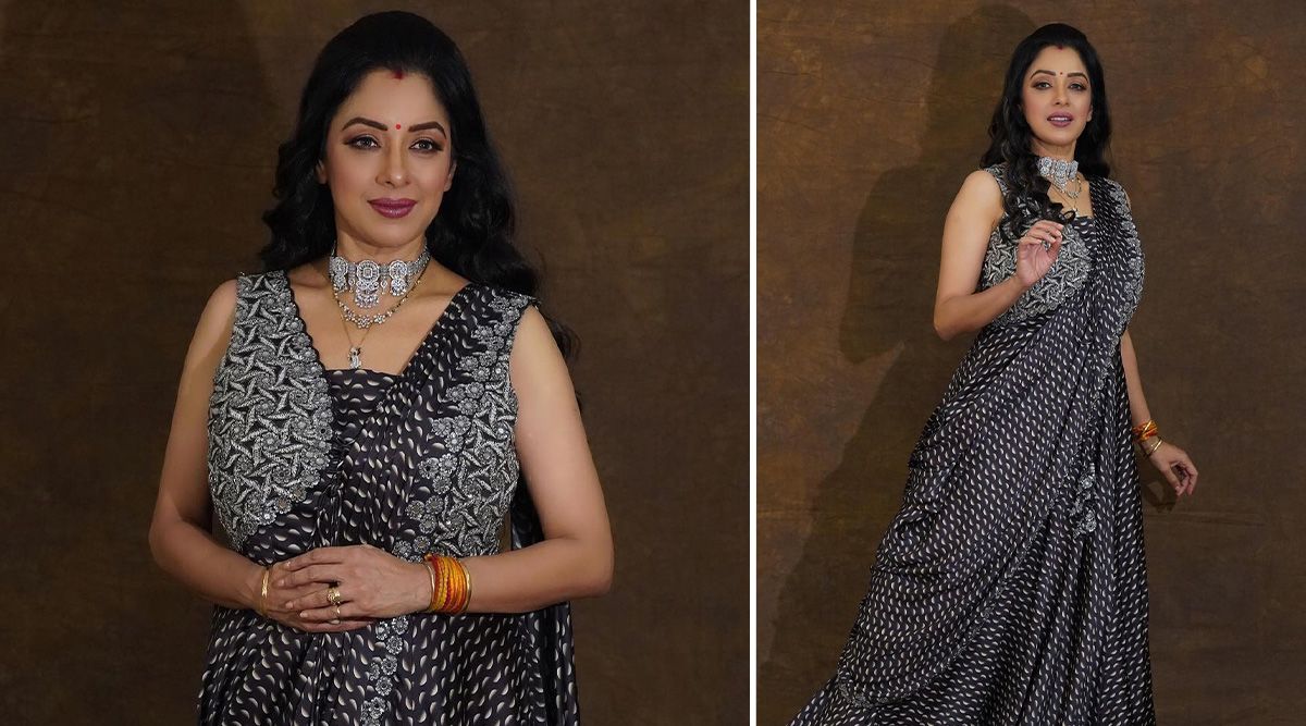 Anupamaa: As she poses in a black patterned saree, Rupali Ganguly radiates beauty