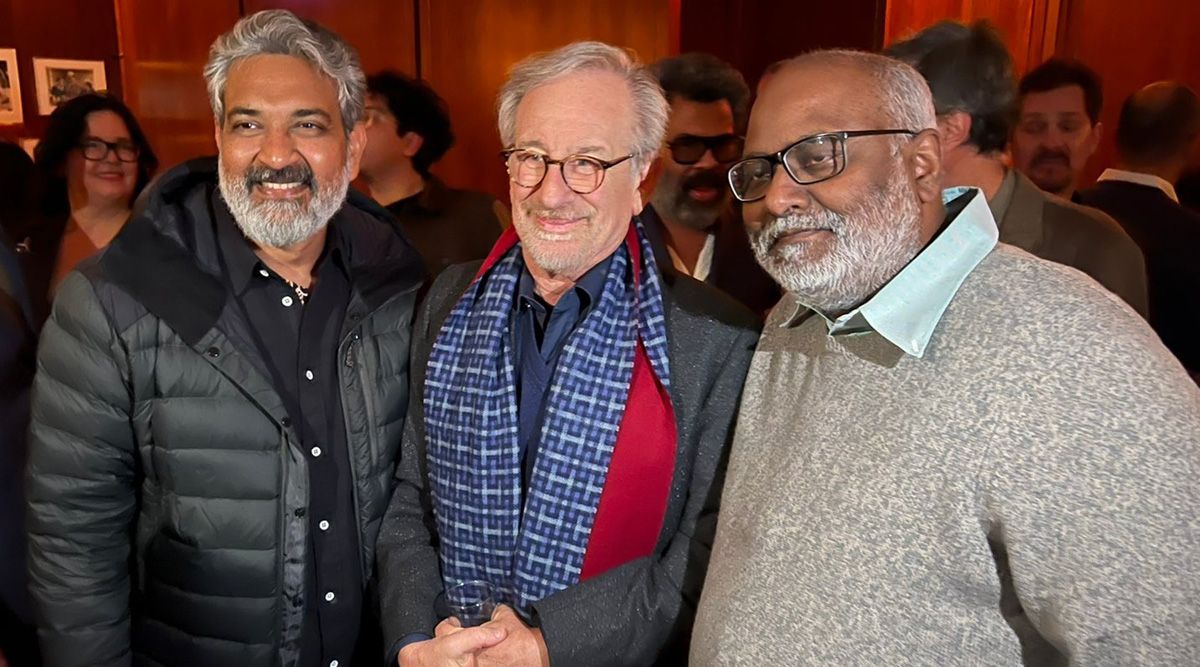 SS Rajamouli writes, ‘I just met god’ after meeting the greatest filmmaker Steven Spielberg at a party