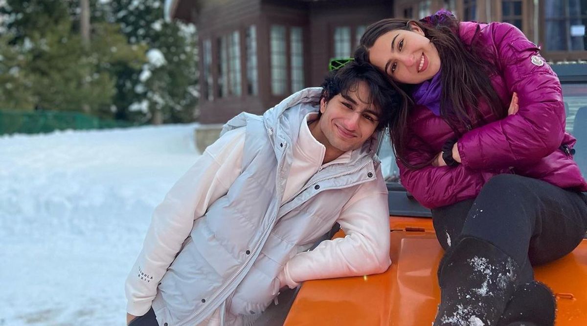 Sara Ali Khan shares an adorable picture with brother Ibrahim. Writes, "Home is where the brother is"