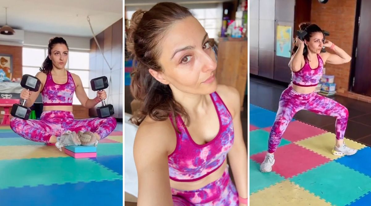 Actress Soha Ali Khan's midweek fitness routine; Watch Out for big inspiration!