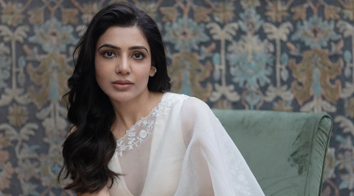 Samantha Prabhu looks like the definition of ELEGANCE and BEAUTY in THIS ivory-feathered saree