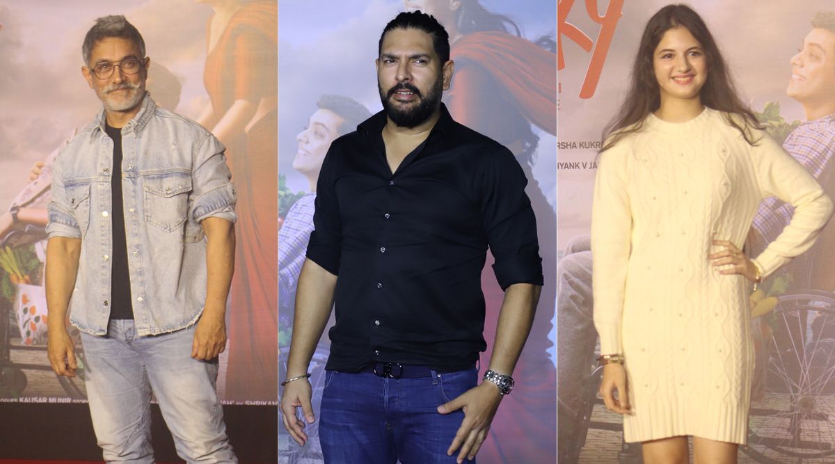 Aamir Khan, Yuvraj Singh, and child actress Harshaali Malhotra attend the 'Salaam Venky' film screening; See More!