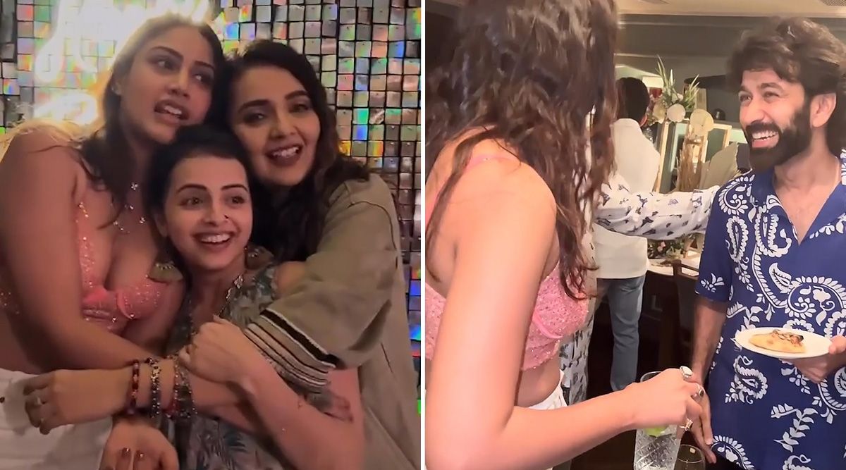 Surbhi Chandna posts a video of her birthday party with Nakuul Mehta, Shrenu Parikh, and others
