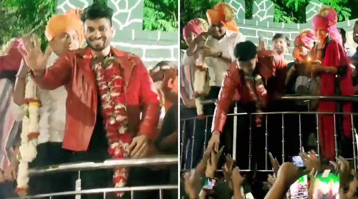 Bigg Boss 16 contestant Shiv Thakare receives a grand WELCOME at his hometown Amravati after he stood as the runner up