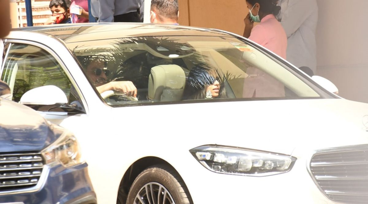 Suhana Khan and AbRam Khan accompany Shah Rukh Khan on a Sunday drive