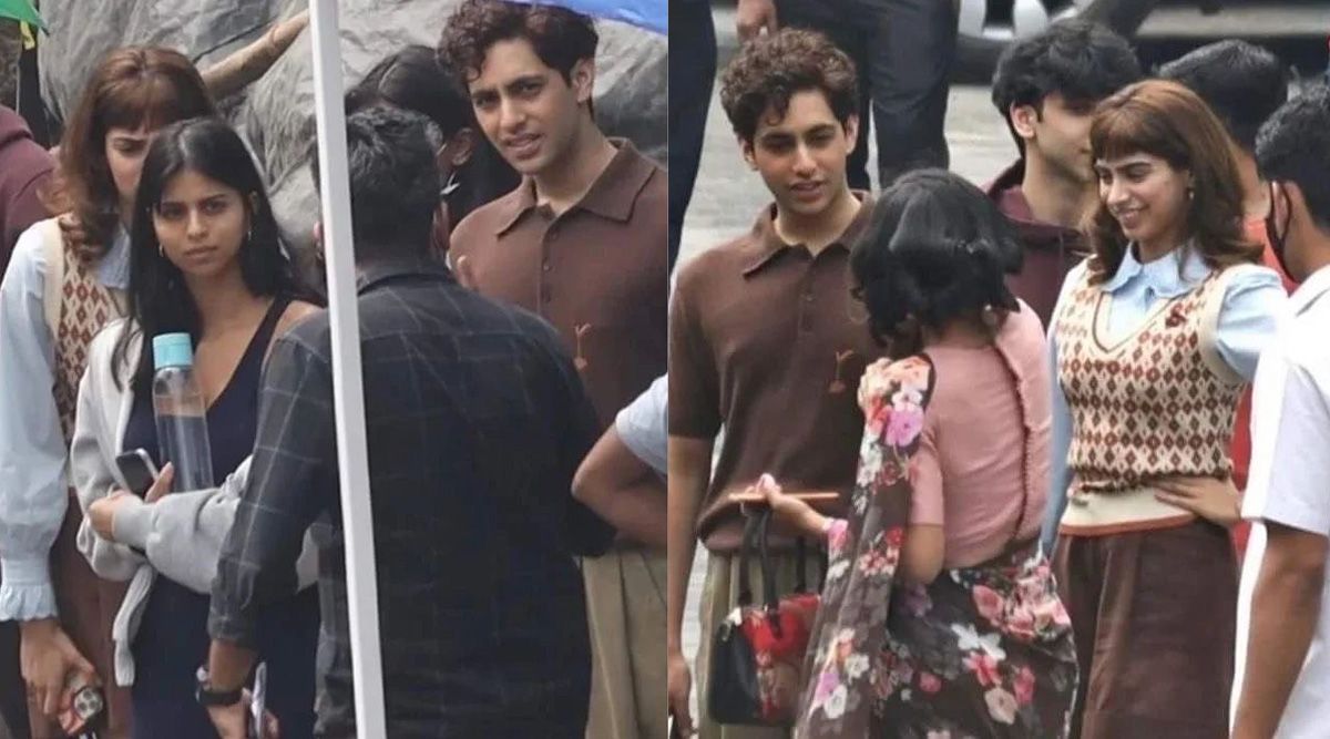 Suhana Khan, Agastya Nanda, and Khushi Kapoor's first looks from Zoya Akhtar's The Archies set have been leaked