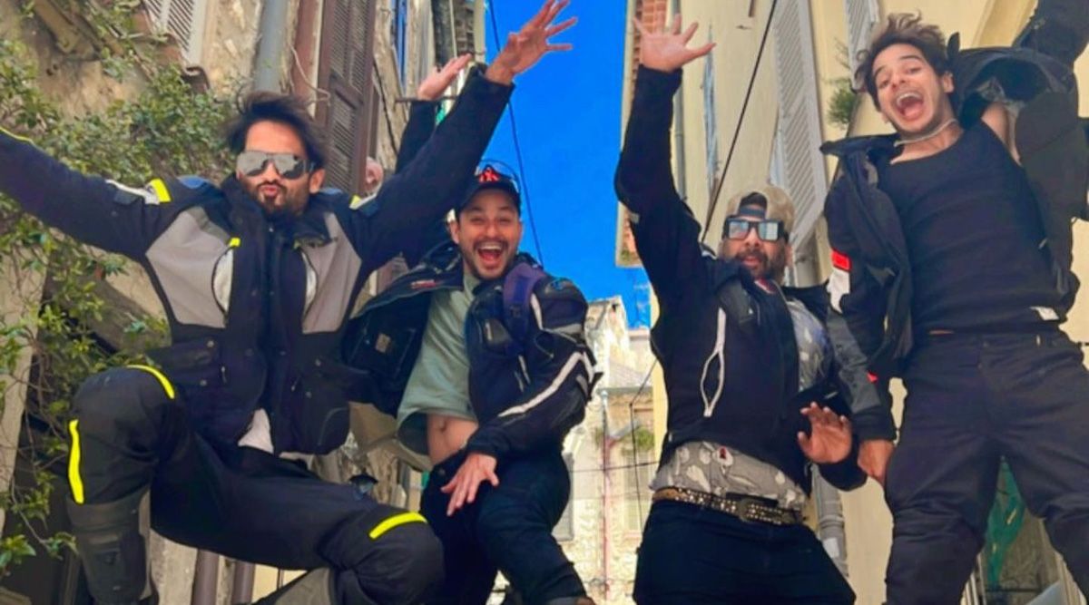 Shahid Kapoor with his boy's gang Kunal Kemmu and Ishaan Khatter seen doing a fun adventure on Europe trip
