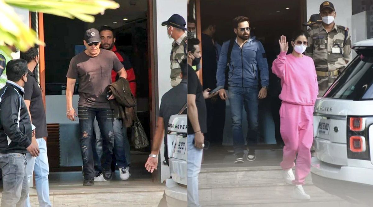 Salman Khan, Katrina Kaif and Emraan Hashmi return to Mumbai after finishing Delhi schedule of Tiger 3