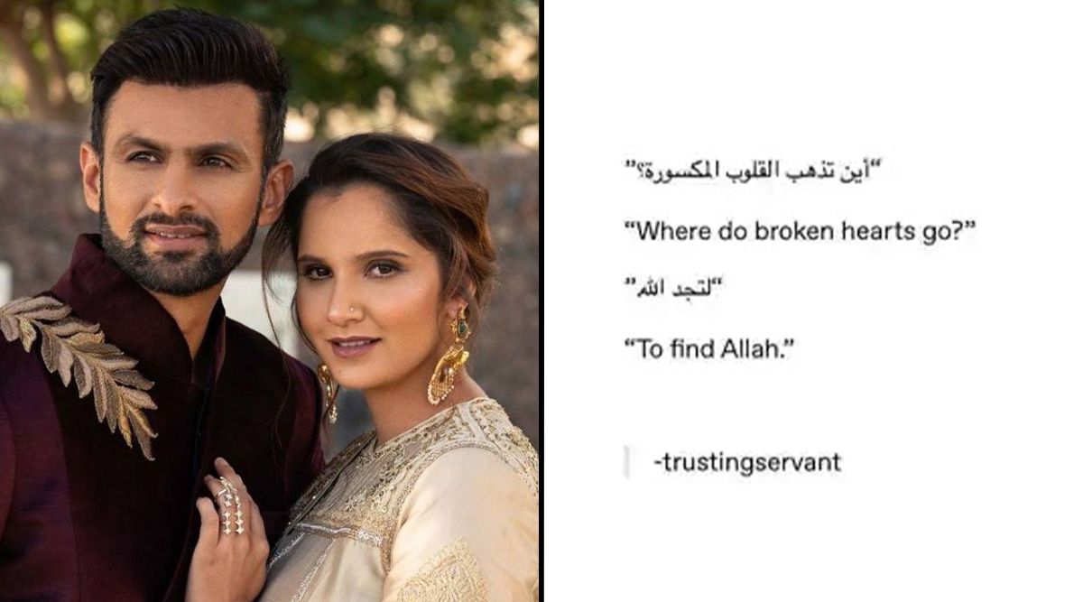 Amid divorce rumors involving Pakistani cricketer Shoaib Malik, Sania Mirza writes cryptically on social media, asking, ‘Where do broken hearts go?’