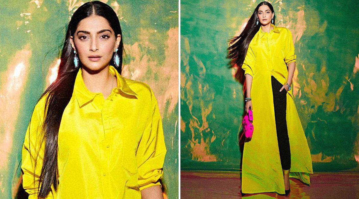 Sonam Kapoor's 'neck-to-toe' neon yellow shirt proves why she is fashion's favourite child