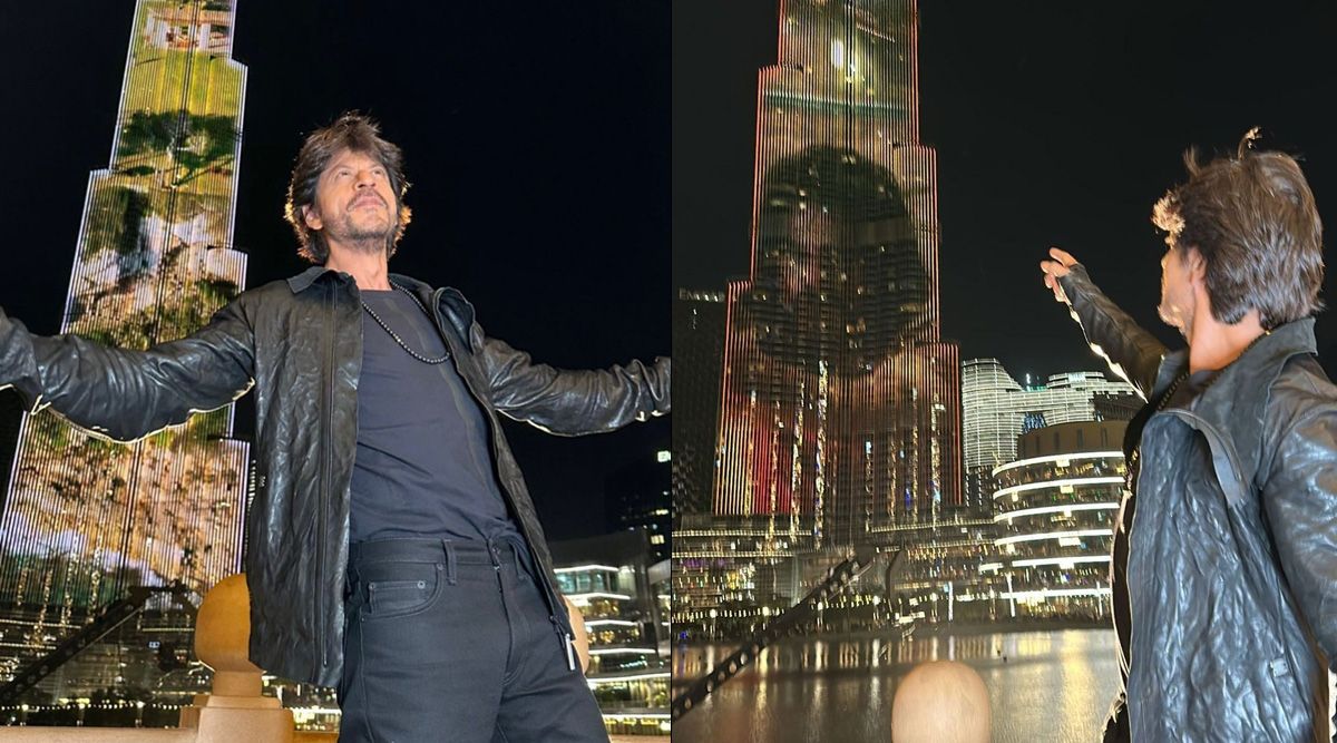 Shah Rukh Khan's film Pathaan trailer played on Burj Khalifa, posing in signature steps; Watch out here!