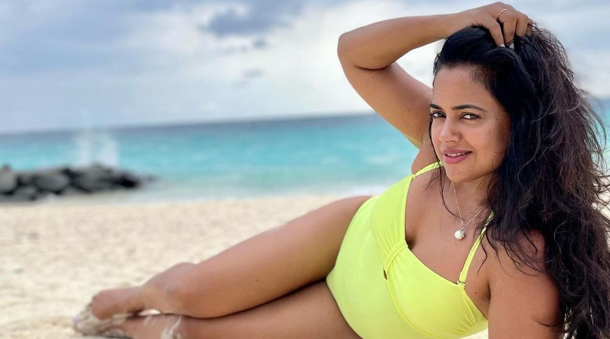 Sameera Reddy is slaying in her neon bikini as she is busy enjoying herself with her family at Maldives: See video