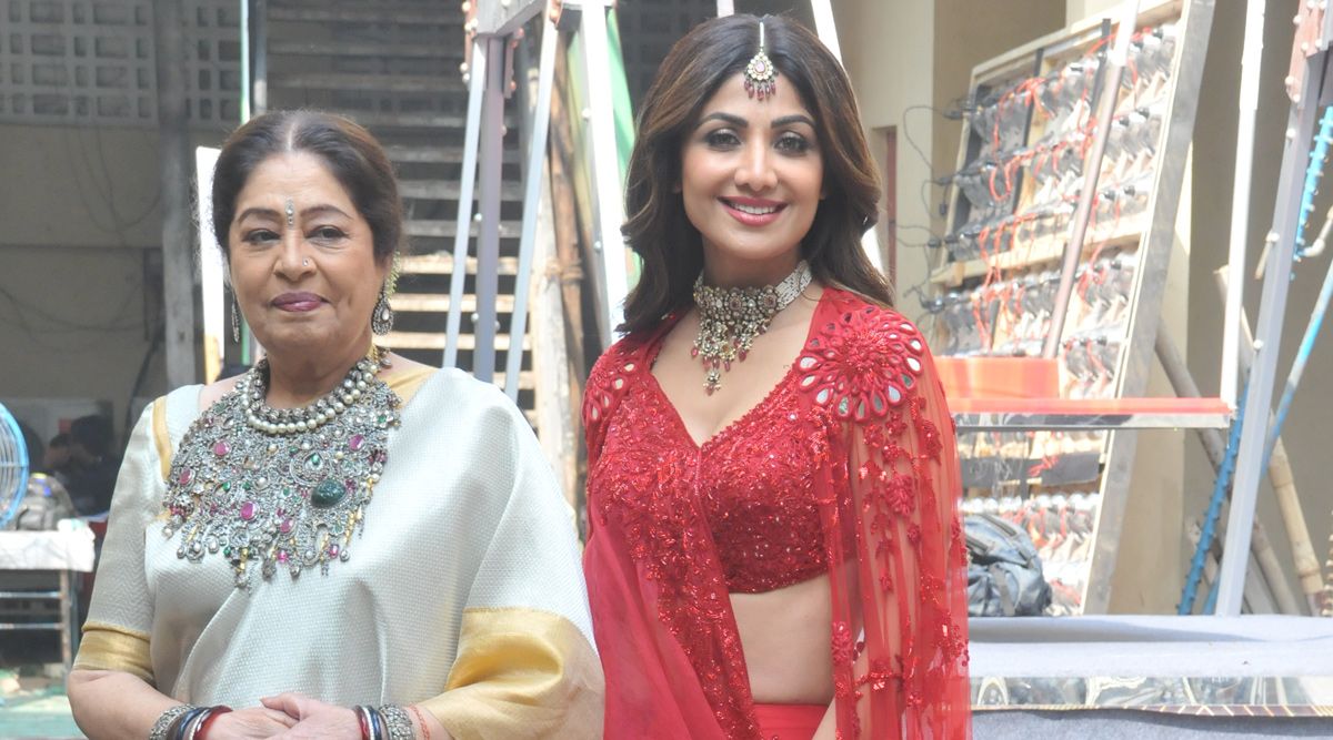 Kirron Kher And Shilpa Shetty Spotted At IGT Finale Set