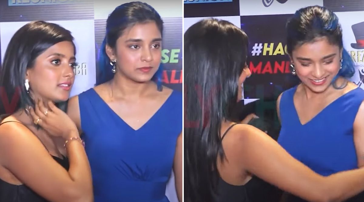 Shiv Thakare Brand Launch: Sumbul Touqeer feels 'UNCOMFORTABLE' Wearing a 'BACKLESS DRESS' In Front Of Media; Bestie Ulka Gupta Comforts Her (INSIGHTS)