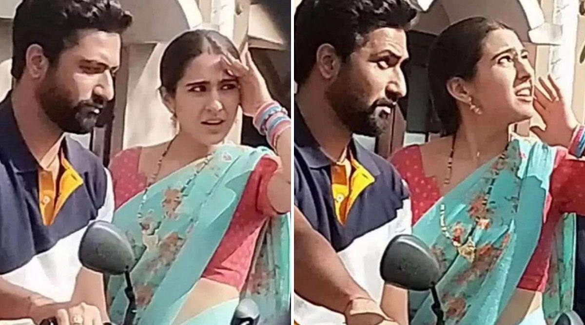 THESE pictures of Sara Ali Khan & Vicky Kaushal from the sets of their film are going VIRAL; Check now!