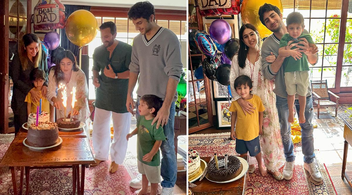 Saif Ali Khan's Epic Birthday Bash With Kareena Kapoor, Cake, Balloons, And Precious Moments With All Four Kids! (Watch Video)