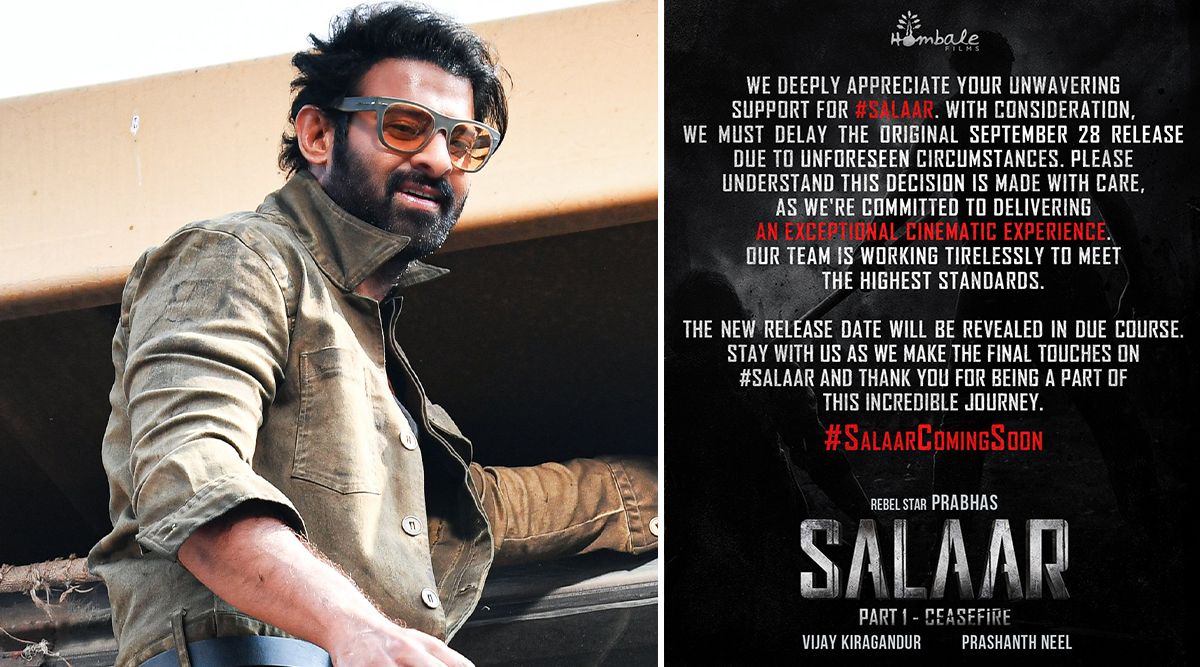 Salaar: The Prabhas Starrer OFFICIALLY Postponed; New Date To Be ANNOUNCED Soon