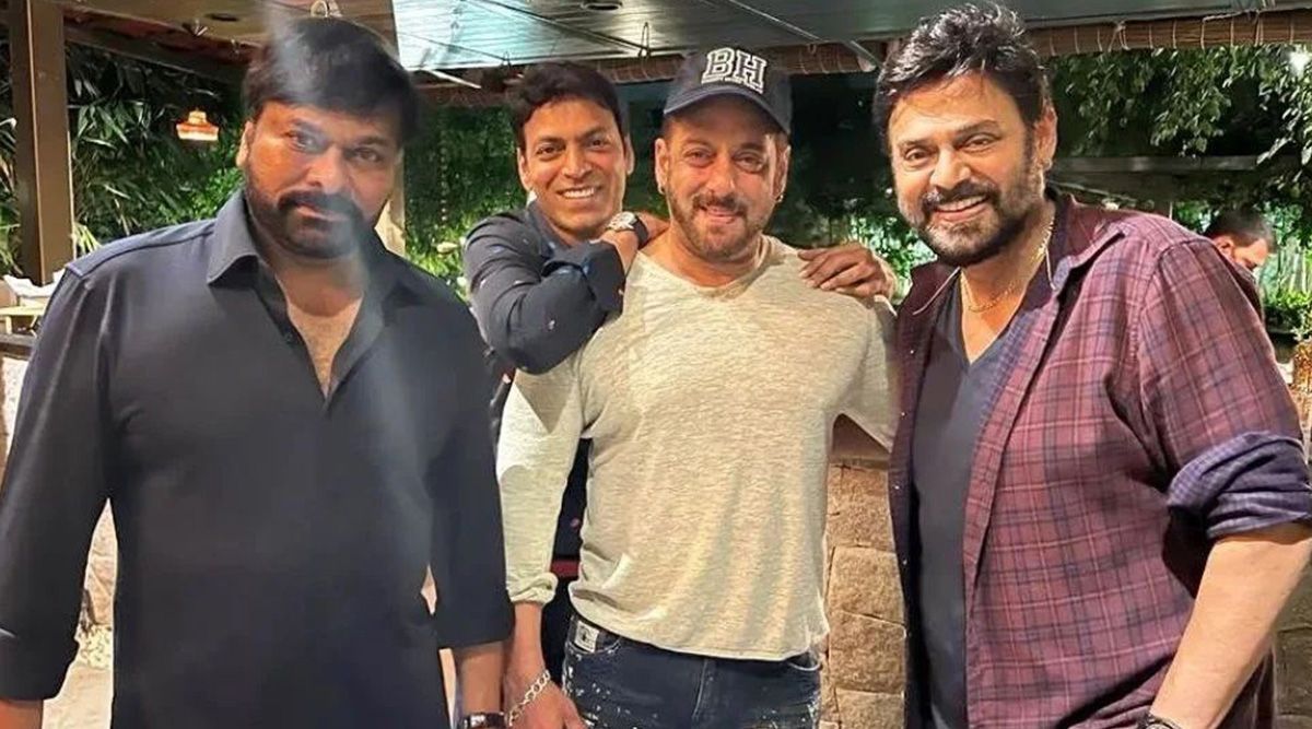 Salman Khan parties with Chiranjeevi and Kabhi Eid Kabhi Diwali co-star Venkatesh Daggubati in Hyderabad