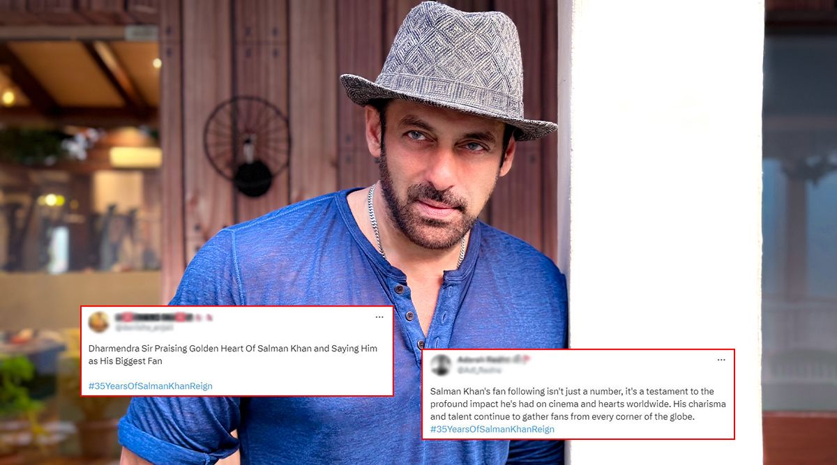 Salman Khan Completes 35 Years In Bollywood, Netizens Trend Him As '#35YearsOfSalmanKhanReign' On X (View Tweets)