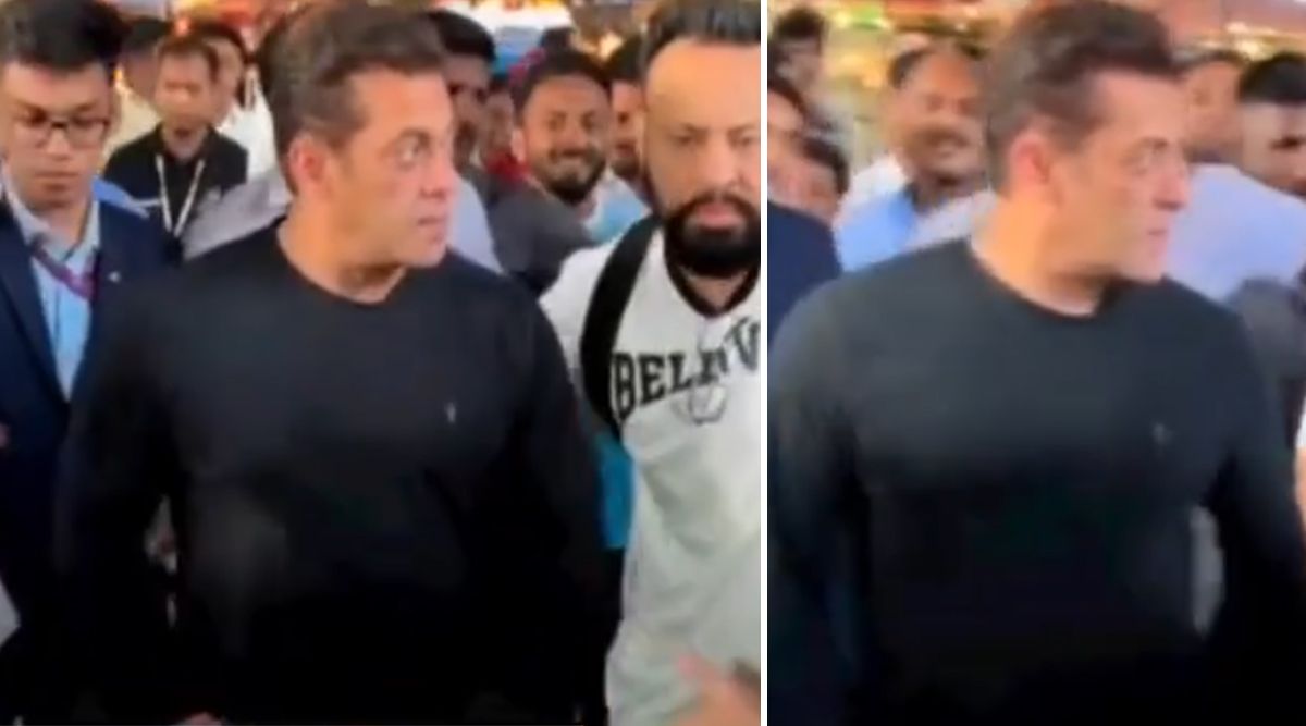 Salman Khan Glares At A Fan Who Wanted A Handshake While His Bodyguard Shera PUSHES Him Away (Watch Video)