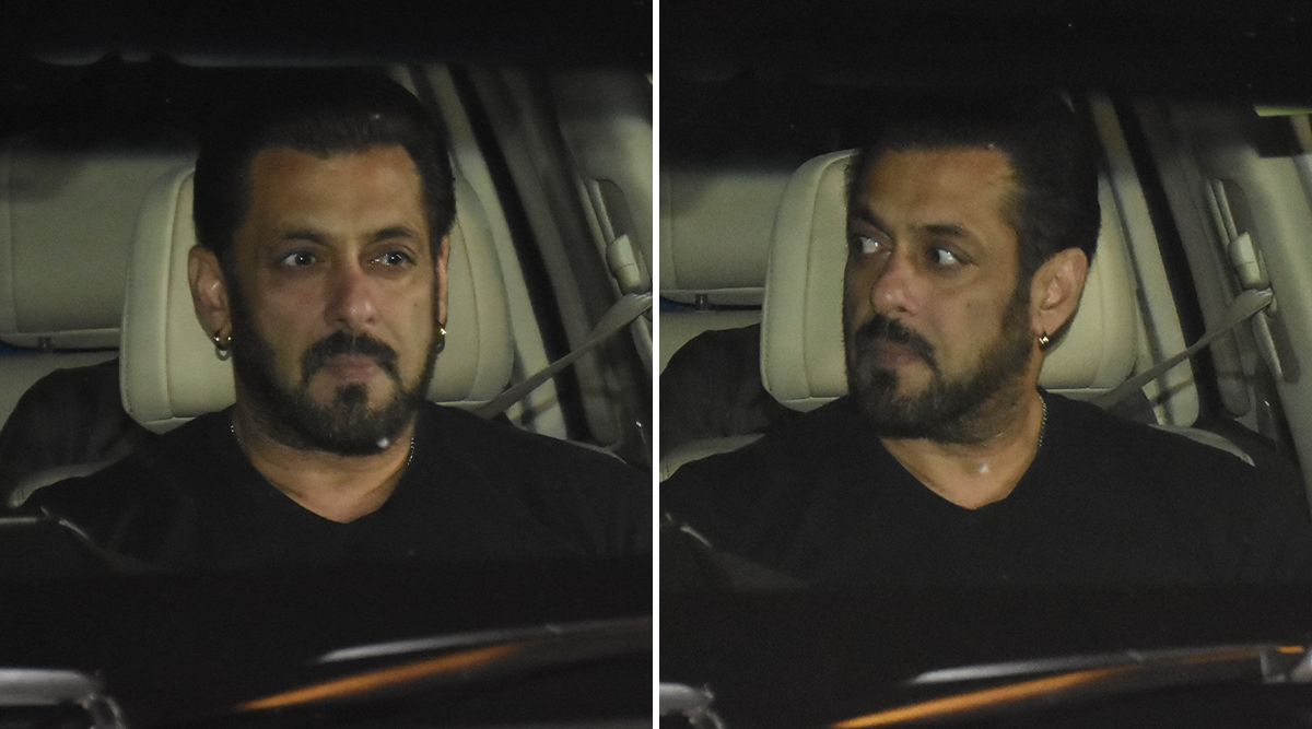 Salman Khan looks DASHING in all black as he arrives at Aamir Khan’s house! Watch the video!