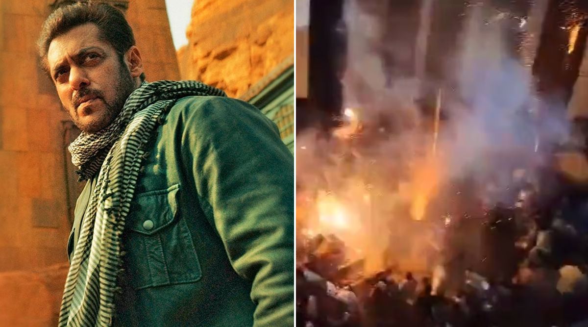 "This Is Dangerous," Salman Khan Reacts To Tiger 3 Fans Lighting Fireworks Inside The Theatre!