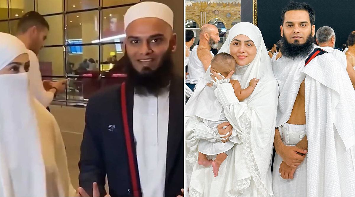 Sana Khan And Husband Mufti Anas URGE Paps To Not Click Photos Of Their Son