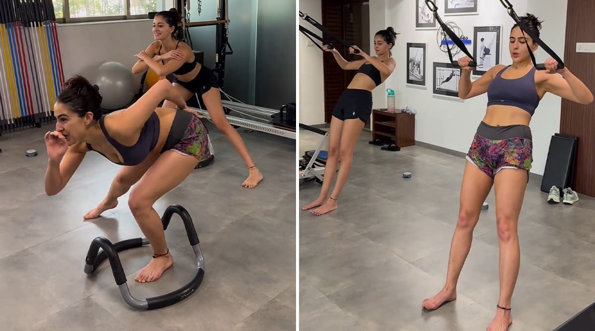 Sara Ali Khan & Ananya Panday Get Goofy While Working Out Together, Watch Video
