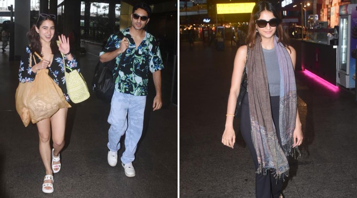 Sara Ali Khan Spotted With Ibrahim Ali Khan After A Break; Rumoured Girlfriend Palak Tiwari Was Also Seen At The Airport (Watch Video)