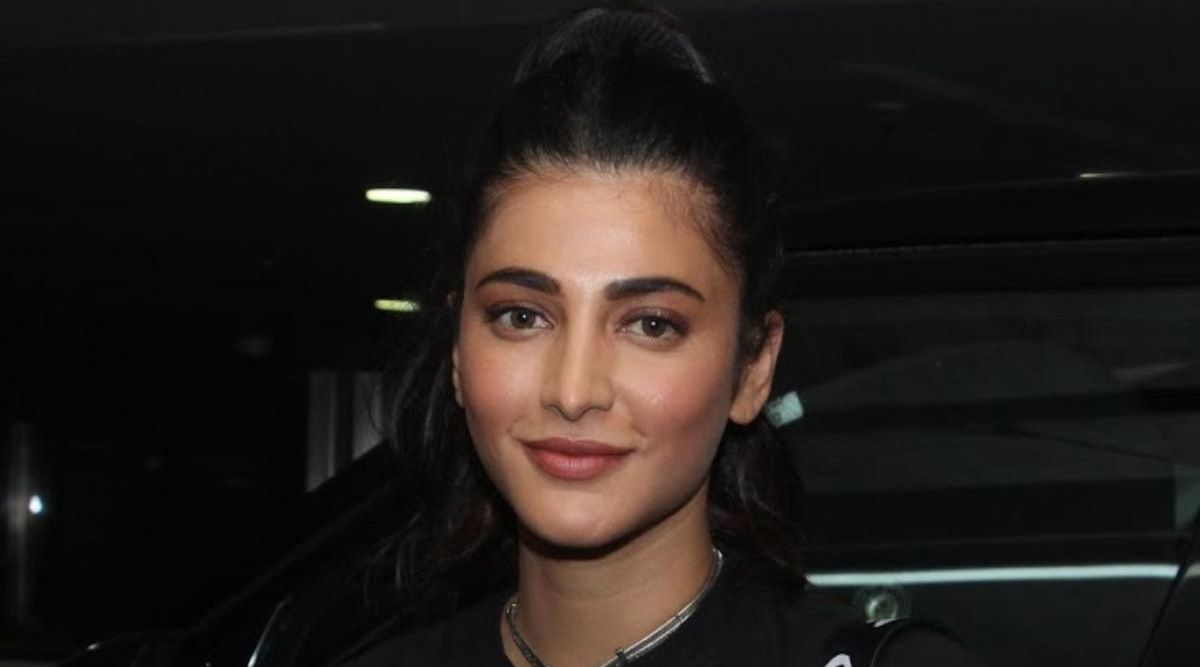 Shruti Haasan busts some dance moves in a black latex jumpsuit in her new post; take a look