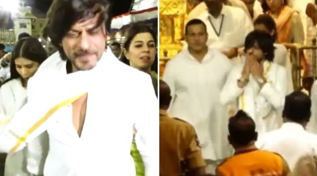 Jawan: Shah Rukh Khan's Arrival In Tirupati For Film’s Blessings Raises A Question Among Netizens, Here's What They Are Asking! (Watch Video)