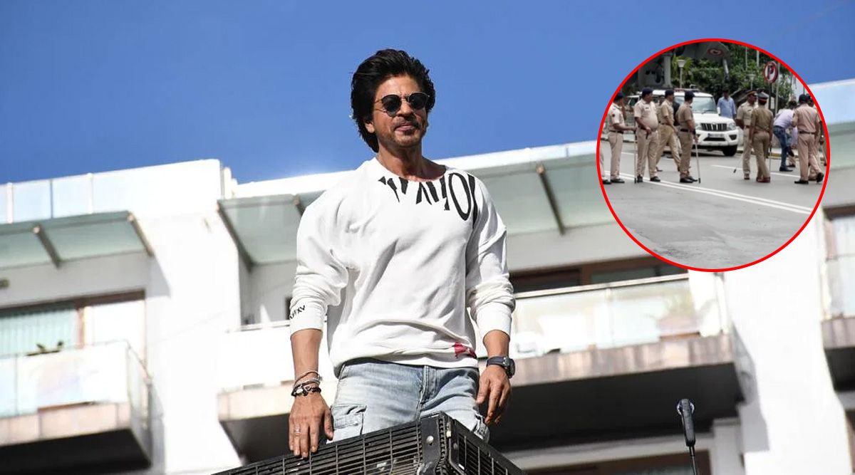 Shah Rukh Khan's Gaming Ad Sparks PROTEST Outside Mannat, Mumbai Police Boost Security! (Watch Video)