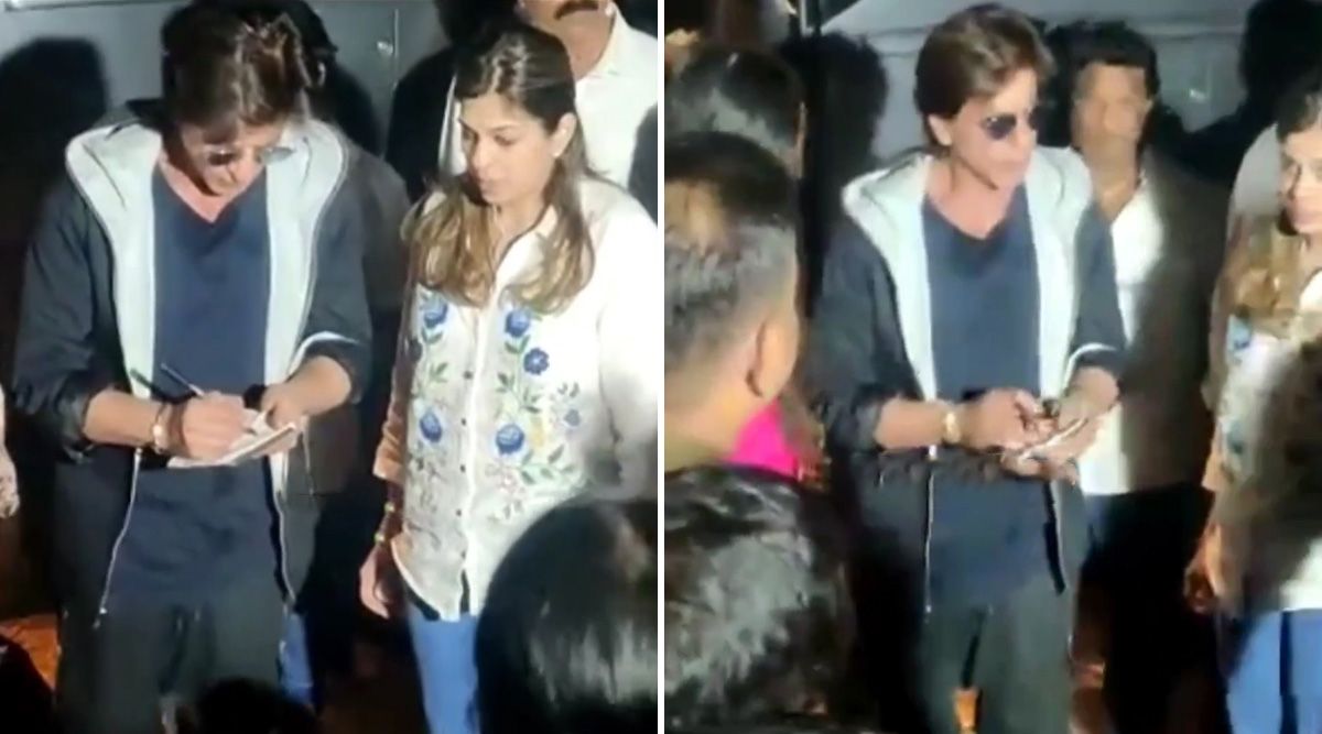 Superstar Shah Rukh Khan gets spotted in PUNE and posed with fans, Amid the film Dunki shoot; Watch VIDEO!