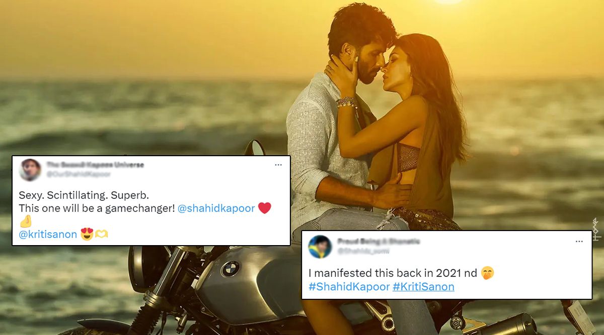 Shahid Kapoor - Kriti Sanon's Film Poster Impresses Netizens With Their 'Sizzling Chemistry' And 'Sexy' Looks (View Pic)