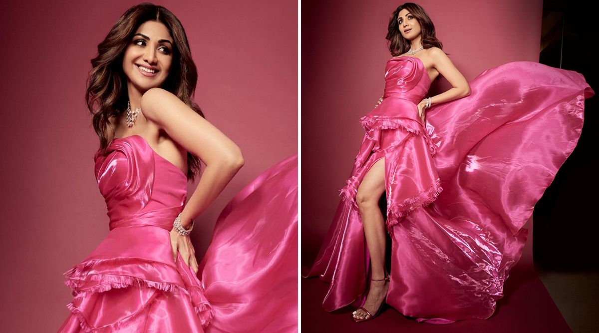 Shilpa Shetty reestablishes BARBIE look donning a breathtaking strapless hot pink gown worth a whopping ₹1.41 lakhs!  