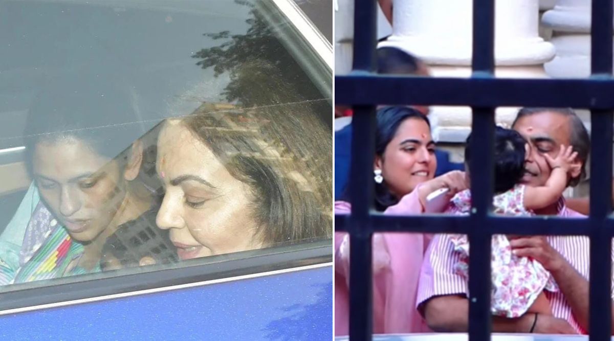 Shloka Ambani Home Coming Ceremony: Mukesh Ambani Playing With Isha's Daughter Aadiya Is The CUTEST Thing On The Internet On Today (Watch Video)