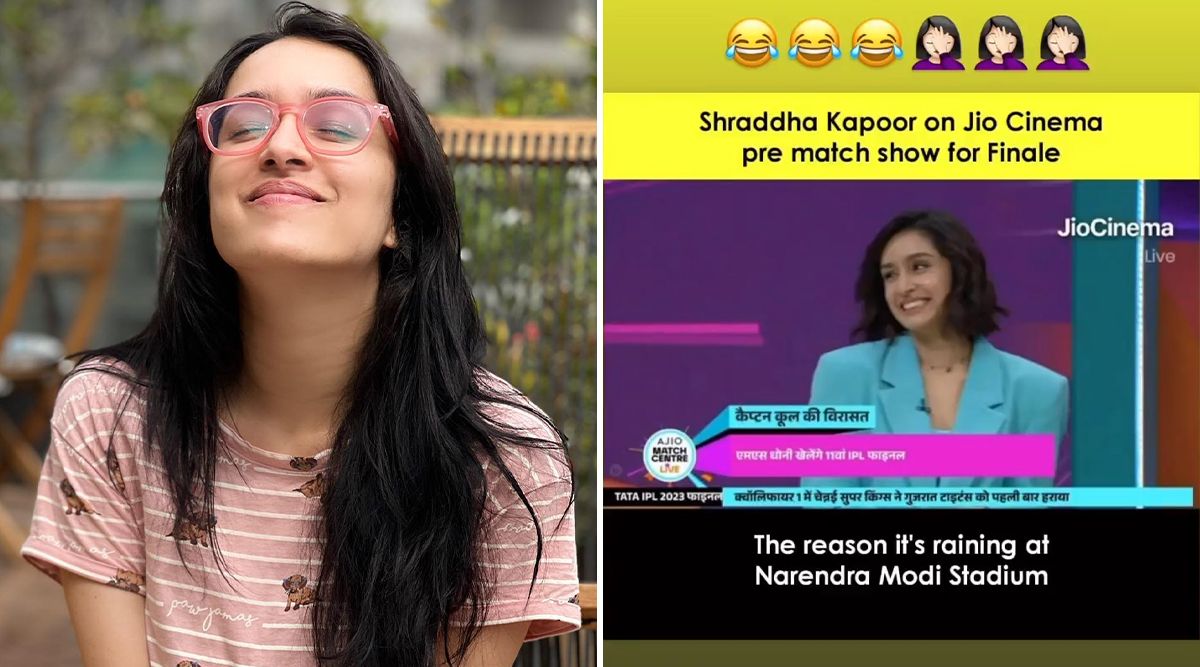 IPL Finale 2023: Hilarious! Shraddha Kapoor Reacts To Netizens Blaming Her For The Rains During The Match (View Tweets)