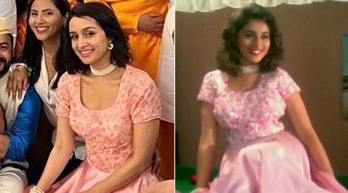 Shraddha Kapoor Re-Creates Madhuri Dixit's Look From The 90's And We Cannot Have Enough Of Her CUTENESS!  (View Pics)