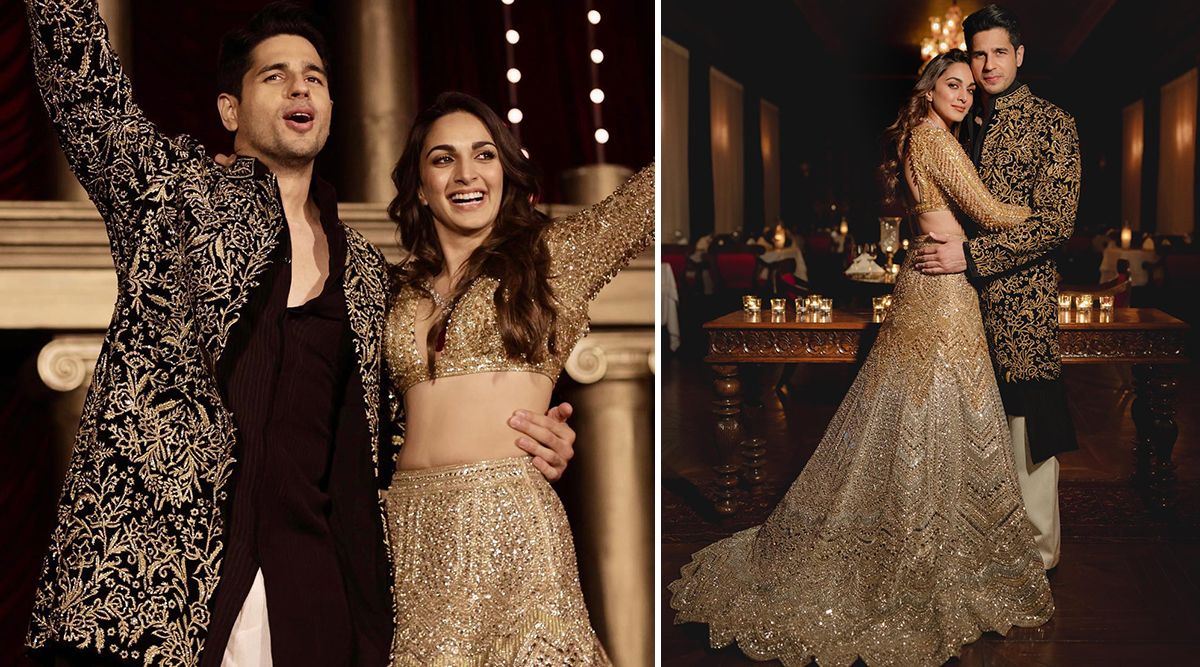 Kiara Advani and Sidharth Malhotra share their sangeet pictures; the newlyweds personifies ROYALTY!
